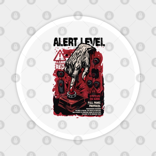 ALERT LEVEL Magnet by artslaves